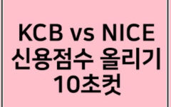 KCB신용점수