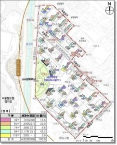 성산시영아파트 재건축 배치도